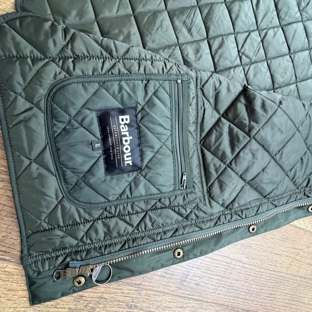 Barbour Lowerdale Quilted Gilet Vest Men's XL Sage Green NWT‎ - Picture 14 of 16